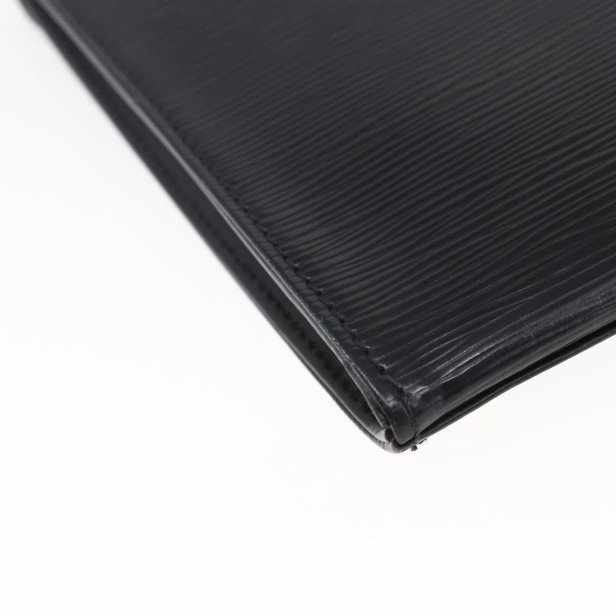 LOUIS VUITTON Epi Jena Clutch Bag Black M52722 LV Auth ep11254