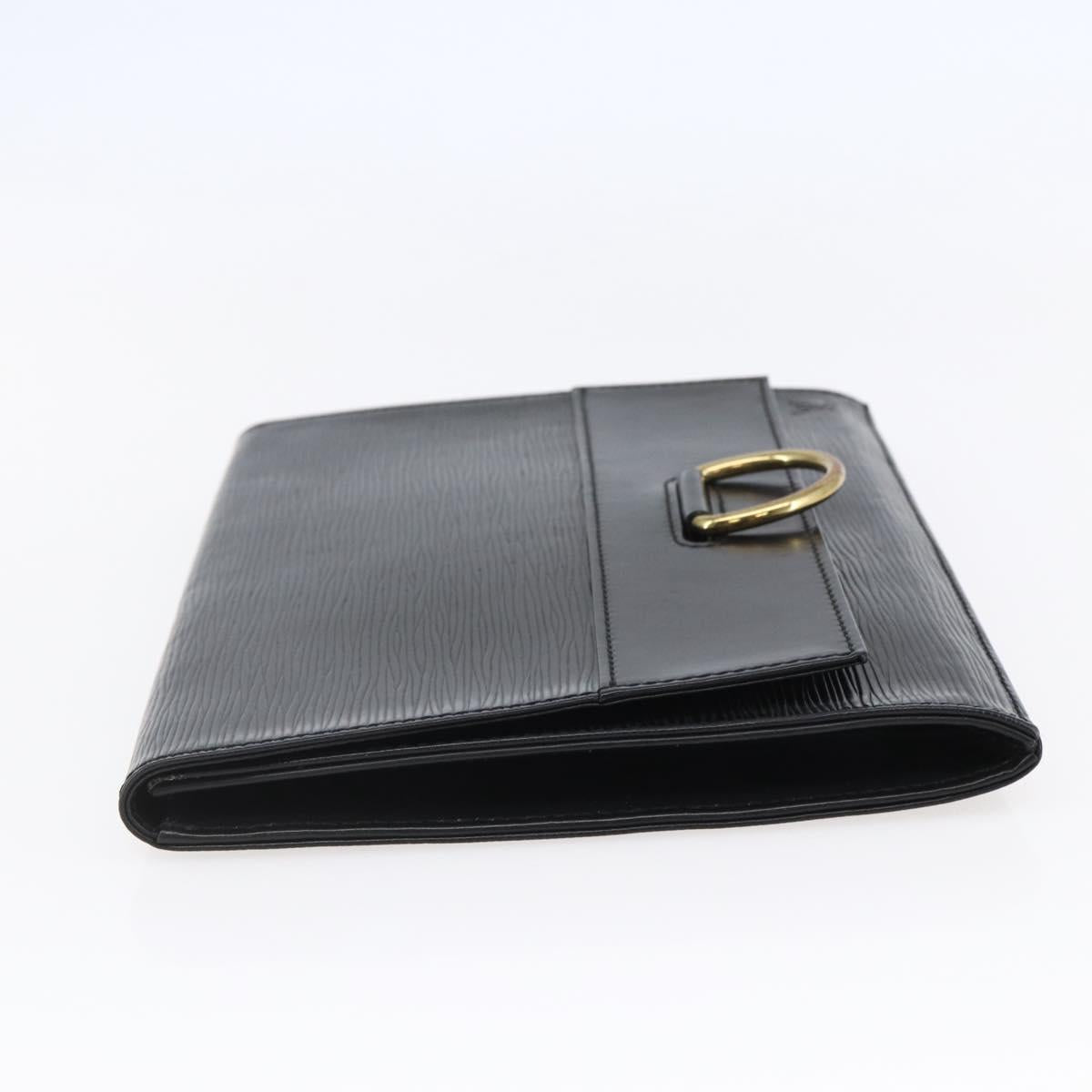 LOUIS VUITTON Epi Jena Clutch Bag Black M52722 LV Auth ep11254