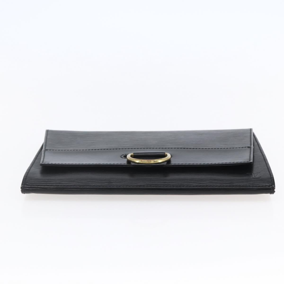 LOUIS VUITTON Epi Jena Clutch Bag Black M52722 LV Auth ep11254