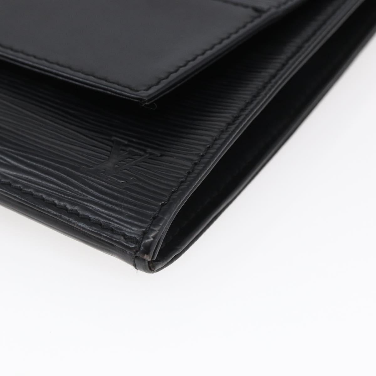 LOUIS VUITTON Epi Jena Clutch Bag Black M52722 LV Auth ep11254