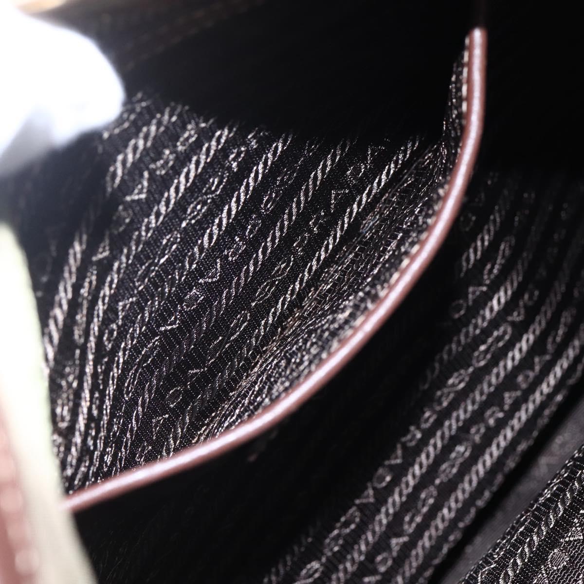 PRADA Tote Bag Nylon Khaki Gold Auth ep11268