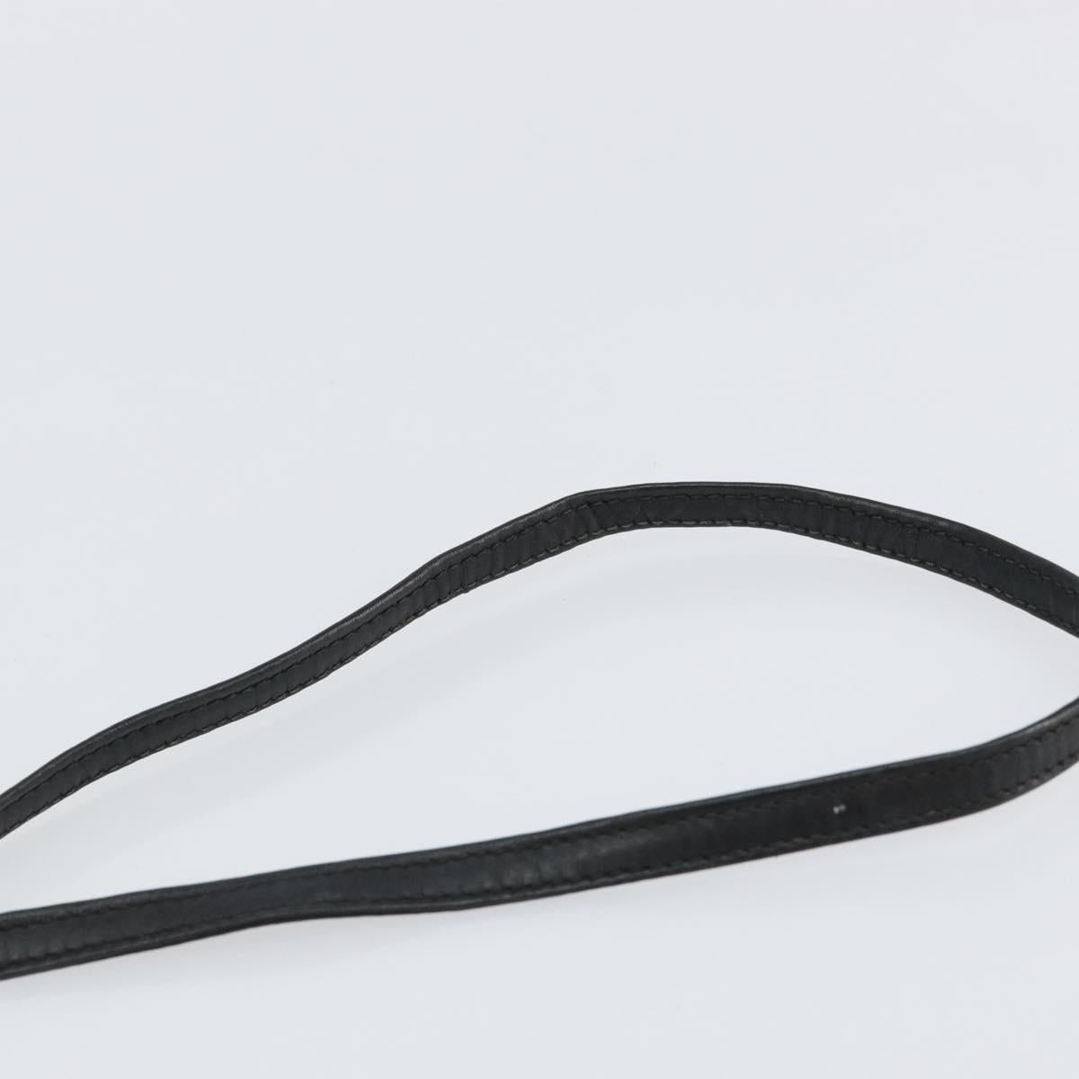 GUCCI Interlocking Shoulder Bag Leather Black Gold 007 58 0093 Auth ep11276