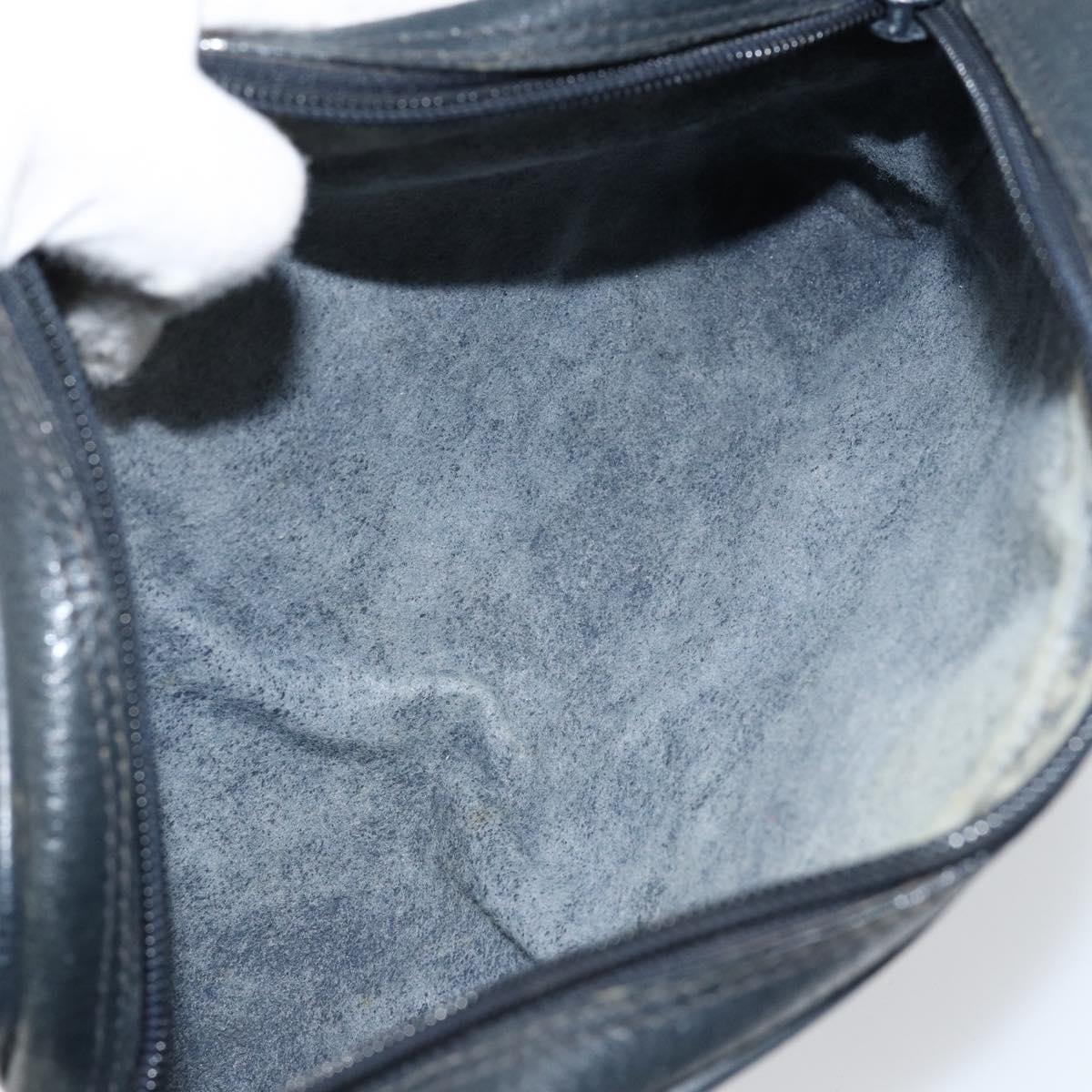 GUCCI GG Supreme Sherry Line Shoulder Bag PVC Navy Gold 10 02 055 Auth ep11283