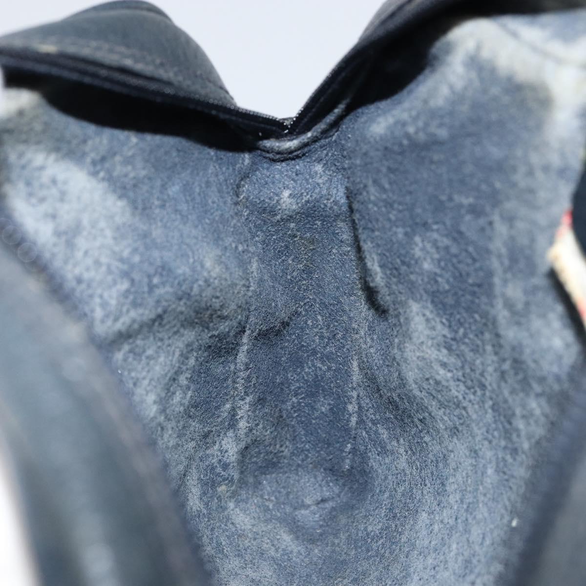 GUCCI GG Supreme Sherry Line Shoulder Bag PVC Navy Gold 10 02 055 Auth ep11283