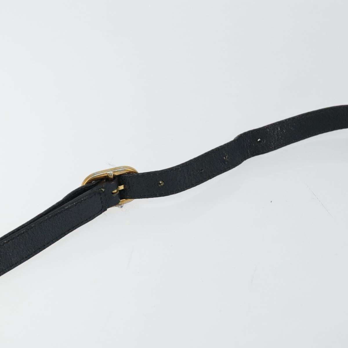 GUCCI GG Supreme Sherry Line Shoulder Bag PVC Navy Gold 10 02 055 Auth ep11283