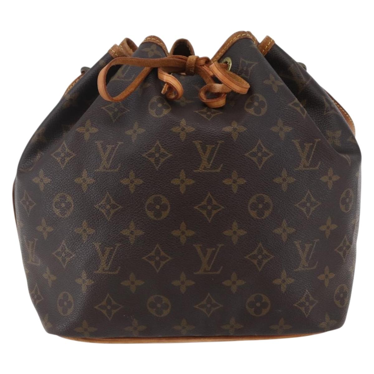 LOUIS VUITTON Monogram Petit Noe Shoulder Bag M42226 LV Auth ep11288