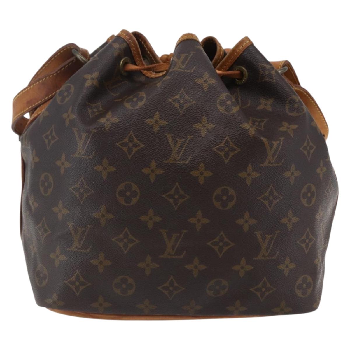 LOUIS VUITTON Monogram Petit Noe Shoulder Bag M42226 LV Auth ep11288