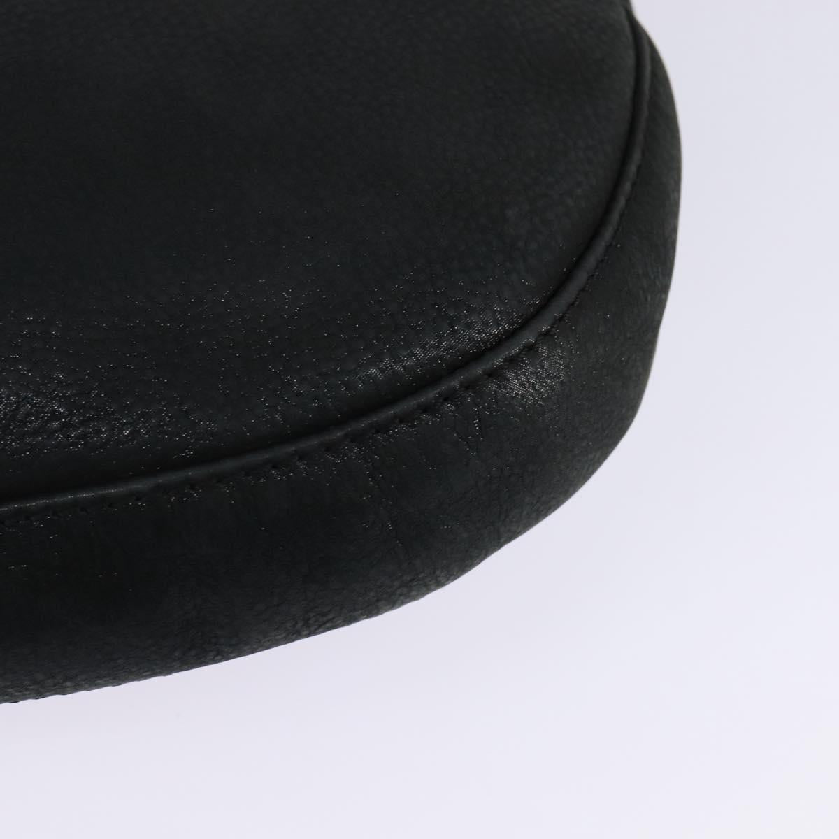 FENDI Shoulder Bag polyester Black Gold Auth ep11289