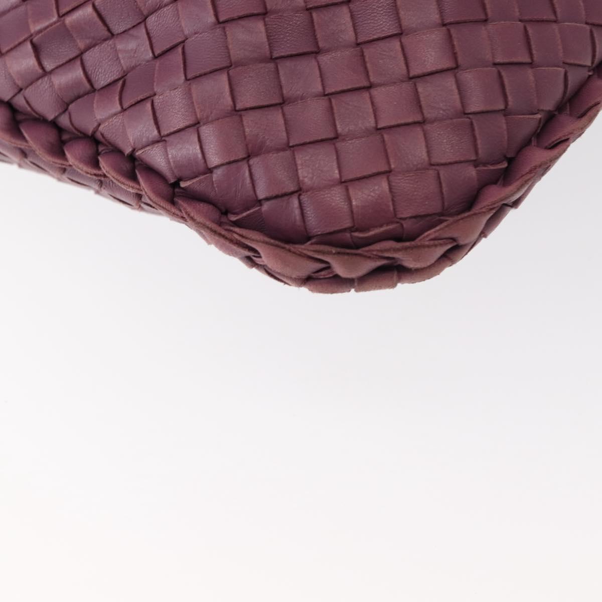 BOTTEGA VENETA INTRECCIATO Hobo Bag Leather Outlet Purple 115654 Auth ep11306