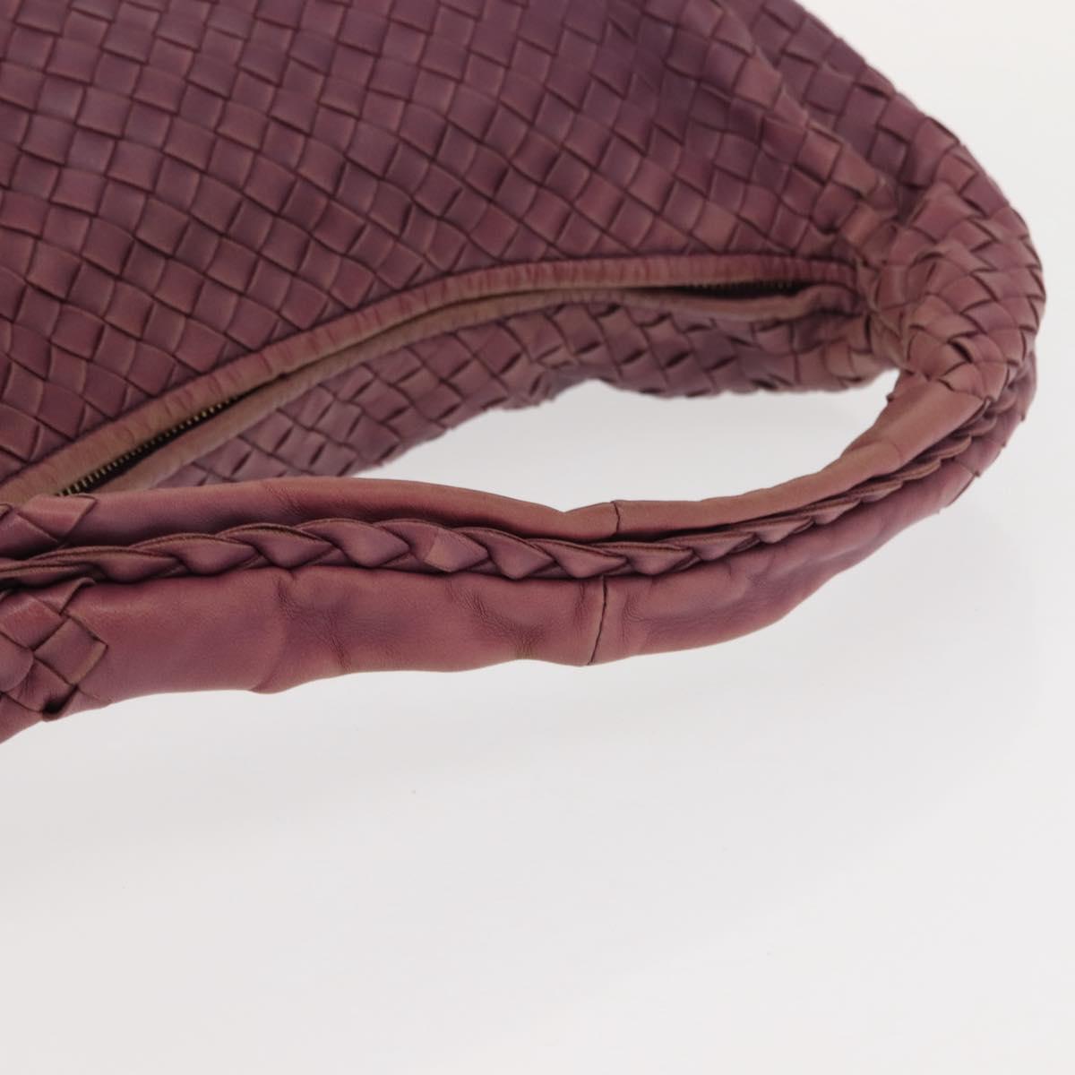 BOTTEGA VENETA INTRECCIATO Hobo Bag Leather Outlet Purple 115654 Auth ep11306