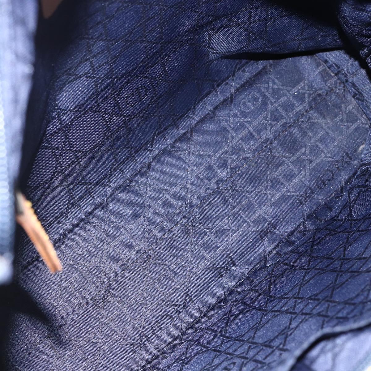 Christian Dior Maris Pearl Tote Bag Denim Navy Auth ep11309