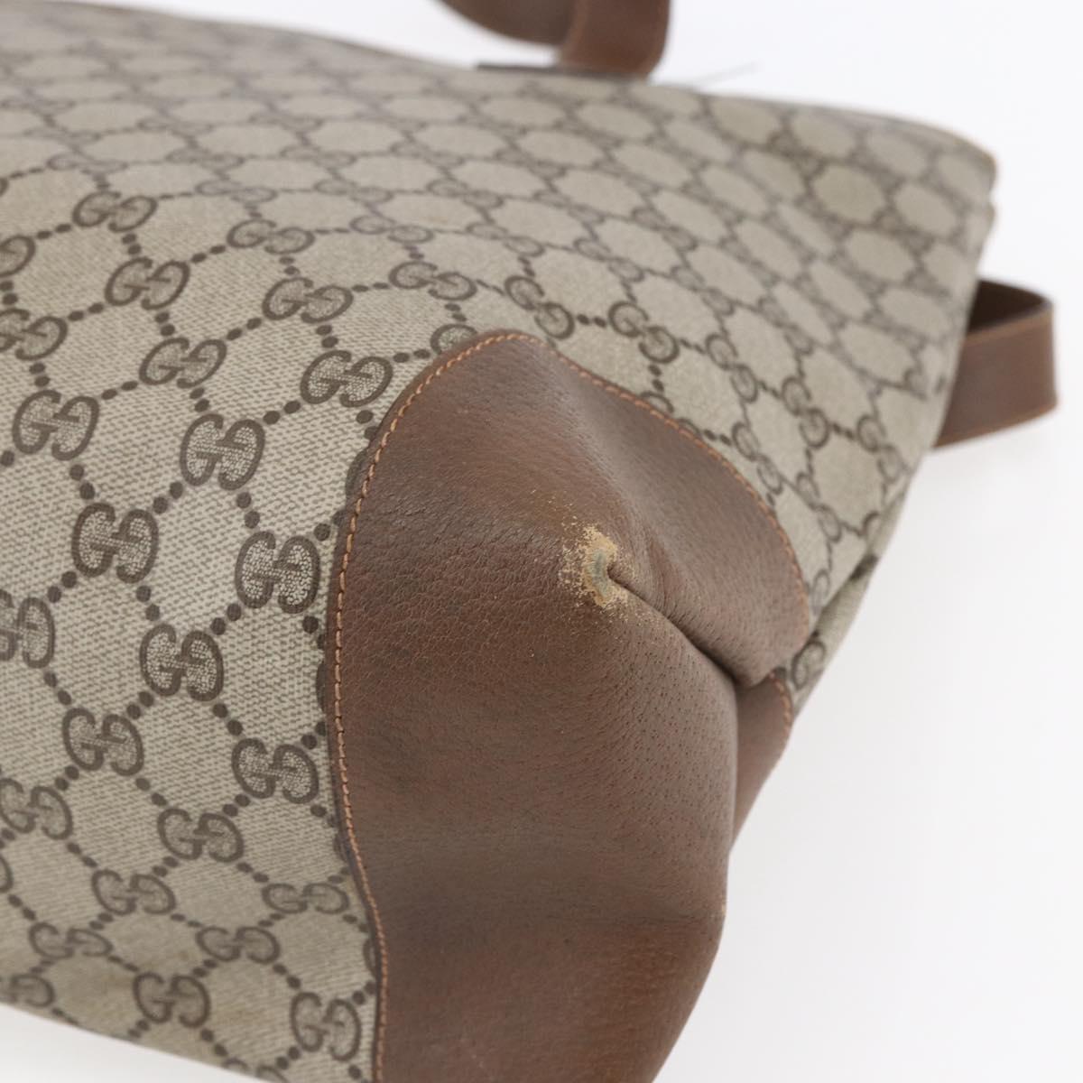 GUCCI GG Supreme Tote Bag PVC Beige 002 123 0093 Auth ep11324
