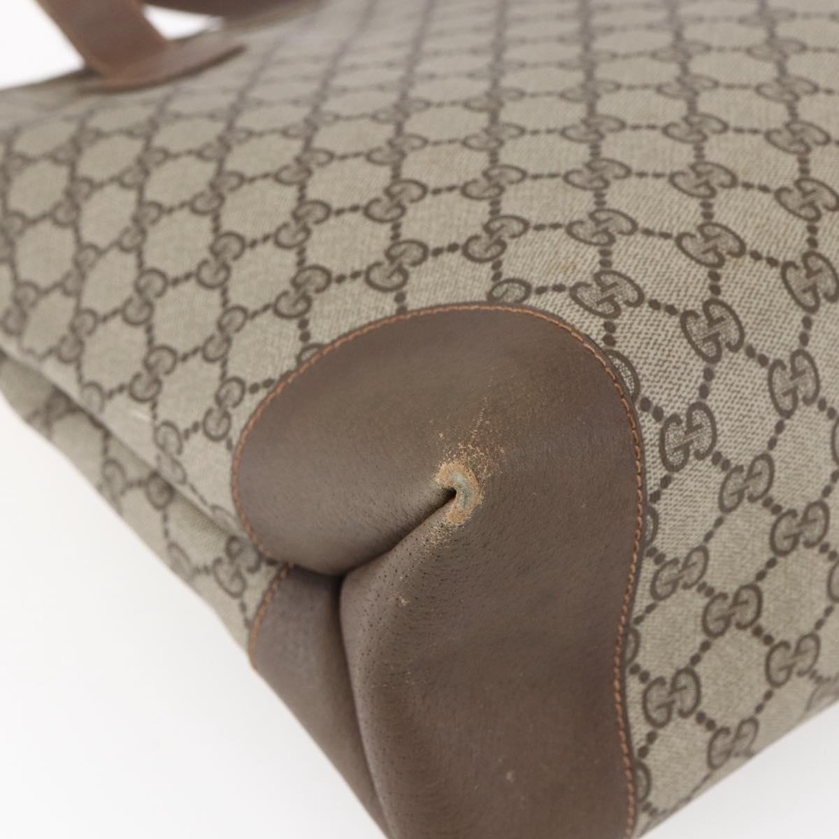 GUCCI GG Supreme Tote Bag PVC Beige 002 123 0093 Auth ep11324