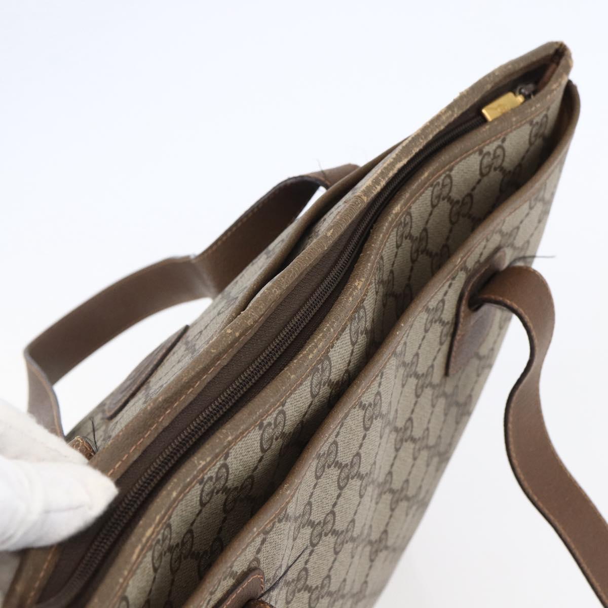 GUCCI GG Supreme Tote Bag PVC Beige 002 123 0093 Auth ep11324