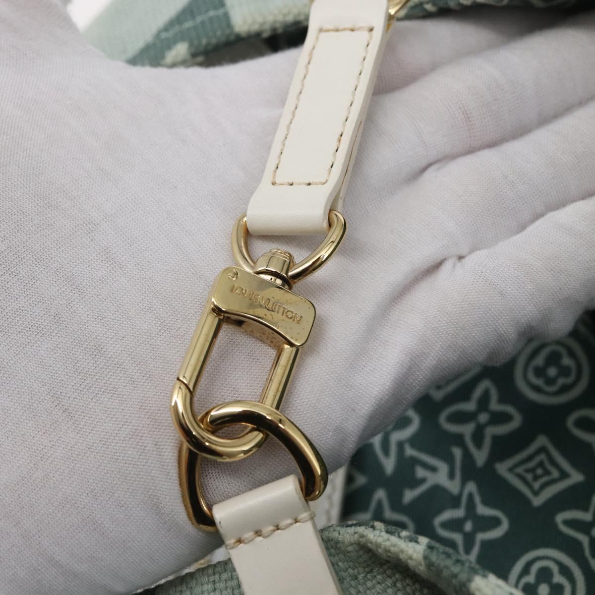 LOUIS VUITTON Cruise line Taicienne PM Bag Canvas Green M95678 LV Auth ep11328