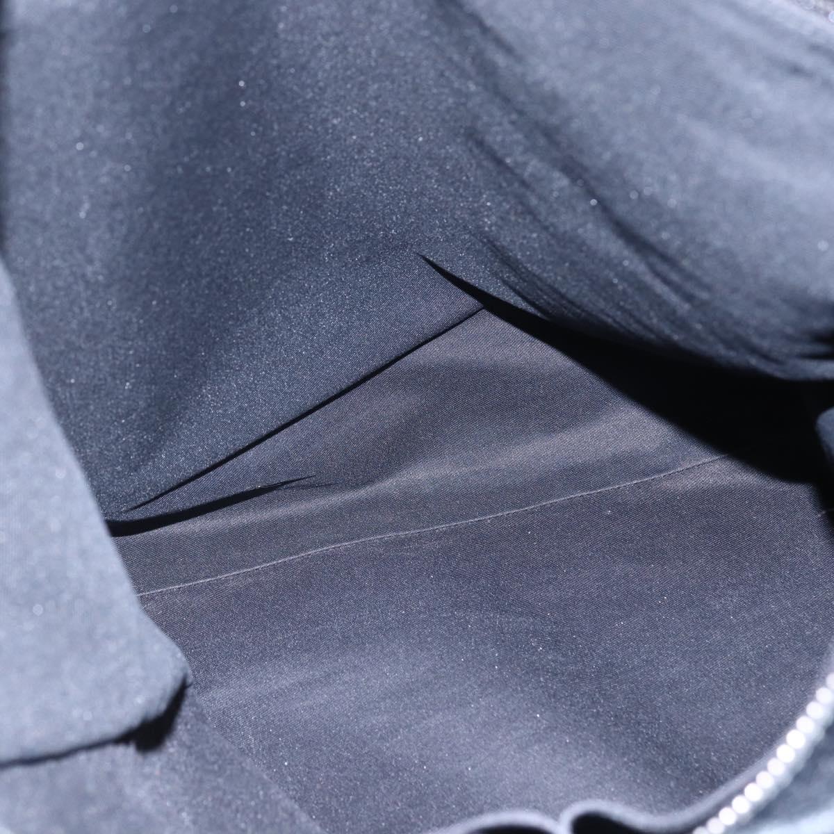 GUCCI GG Canvas Web Sherry Line Tote Bag 2way Black Silver 256099 Auth ep11333