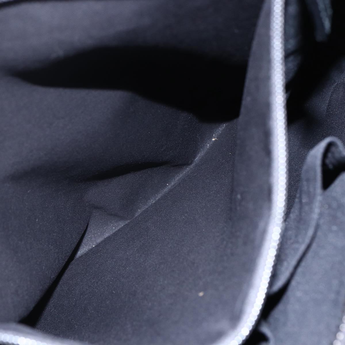 GUCCI GG Canvas Web Sherry Line Tote Bag 2way Black Silver 256099 Auth ep11333