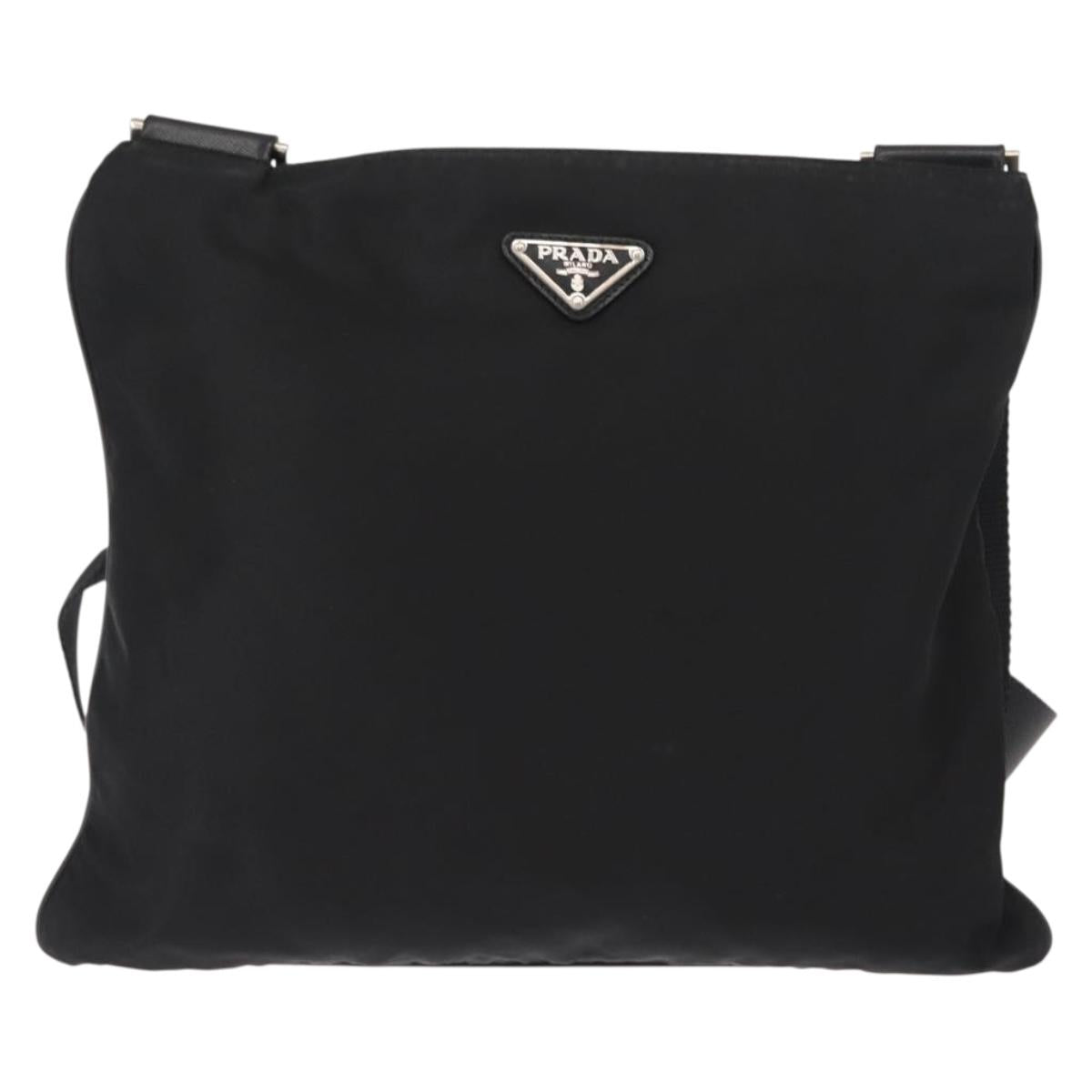 PRADA Shoulder Bag Nylon Black Auth ep11334