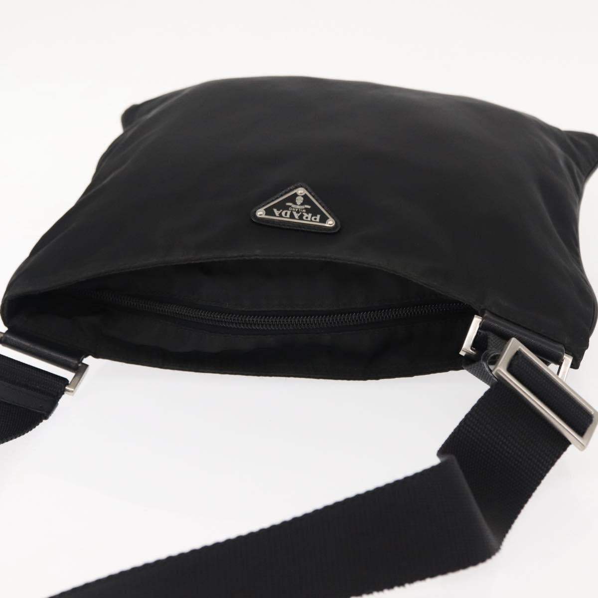 PRADA Shoulder Bag Nylon Black Auth ep11334