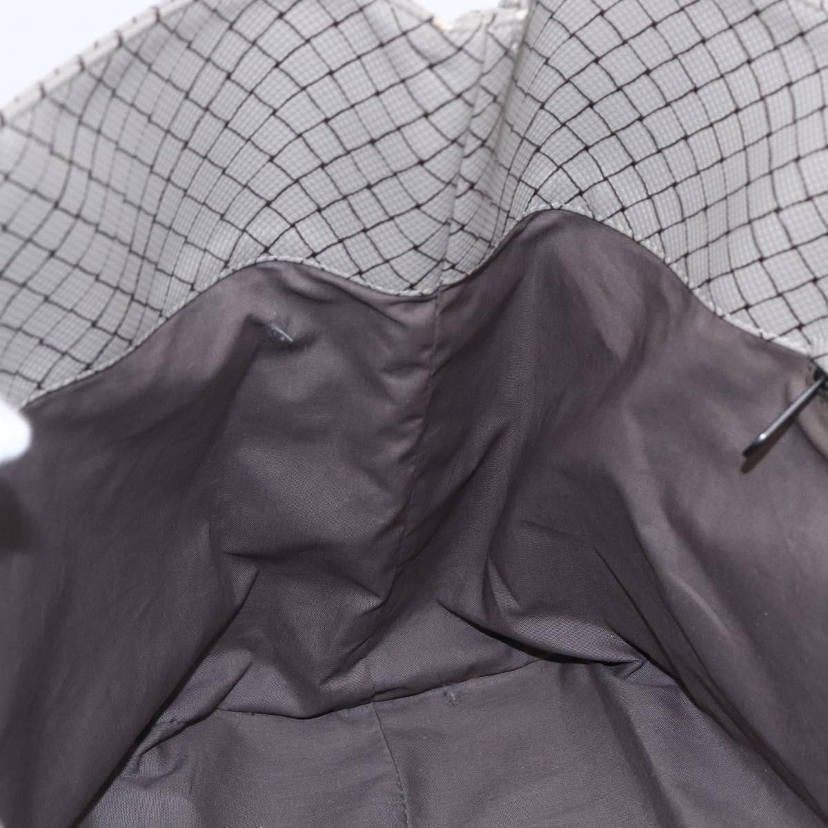 BOTTEGA VENETA INTRECCIATO Pattern Tote Bag PVC Gray Auth ep11348