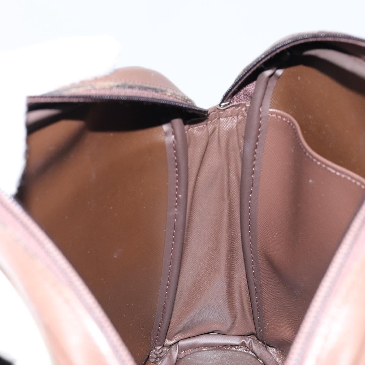 Burberrys Nova Check Shoulder Bag Canvas Beige Gold Auth ep11351