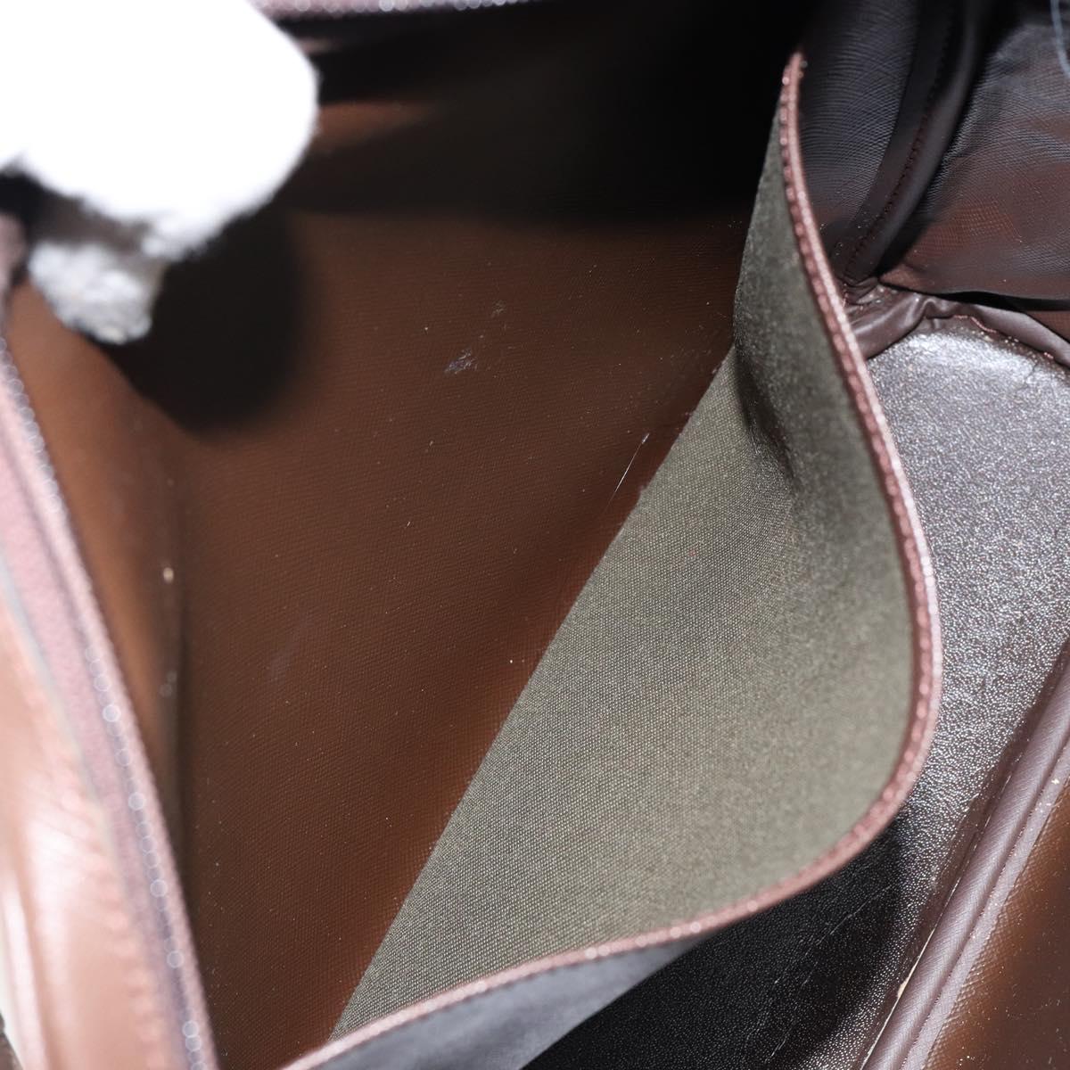 Burberrys Nova Check Shoulder Bag Canvas Beige Gold Auth ep11351