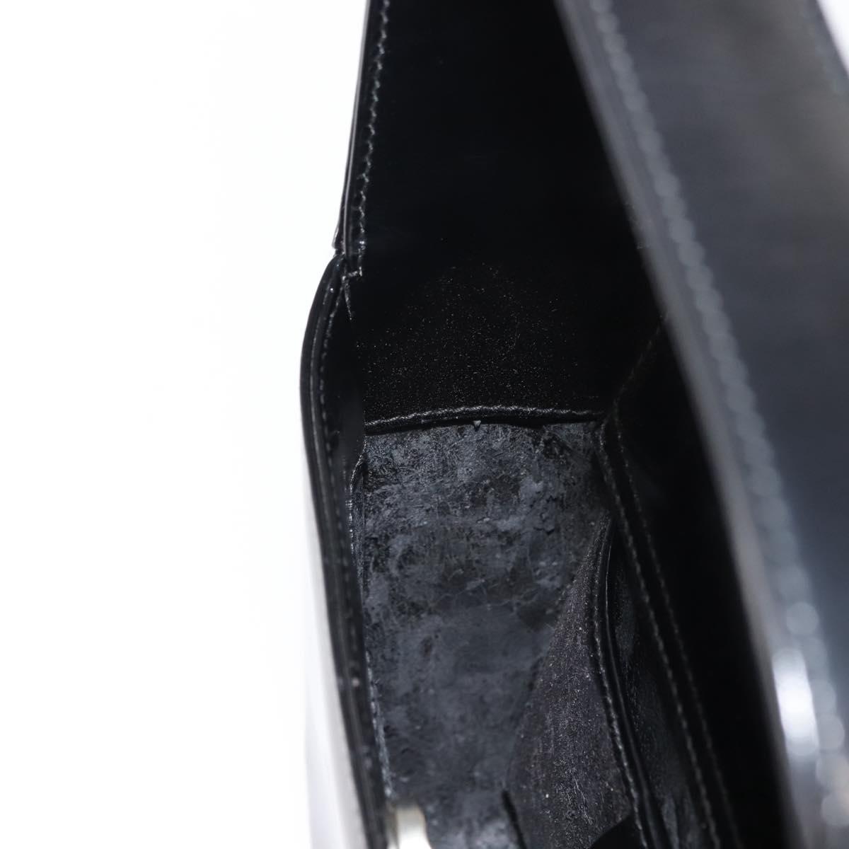 GUCCI Soho Shoulder Bag Enamel Black 007 2023 0249 Auth ep11367