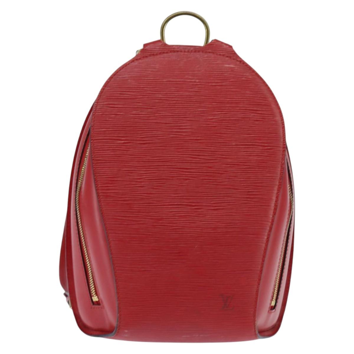 LOUIS VUITTON Epi Mabillon Backpack Castilian Red M52237 LV Auth ep11374