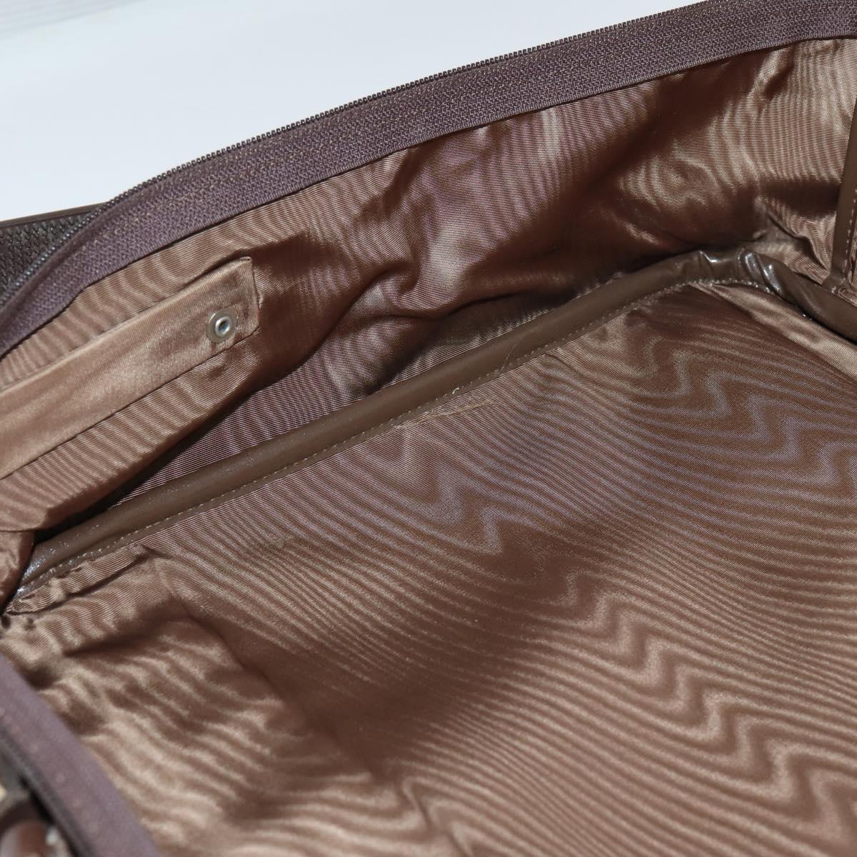 Burberrys Nova Check Hand Bag Canvas 2way Gold Beige Auth ep11376