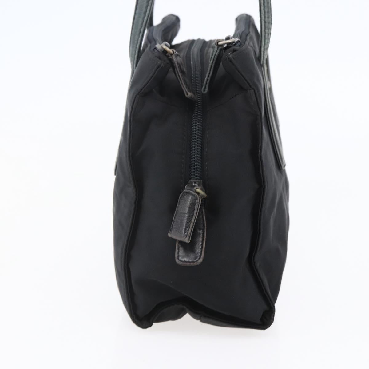 PRADA Shoulder Bag Nylon Black Silver Auth ep11379