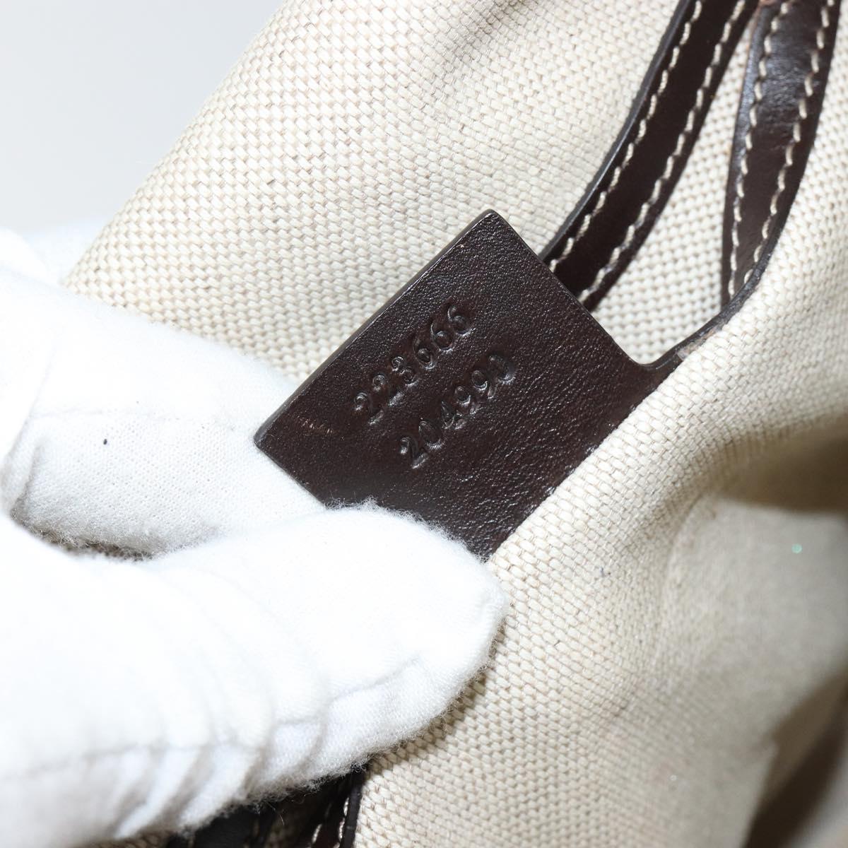 GUCCI GG Supreme Shoulder Bag PVC Leather Beige 223666 Auth ep11388