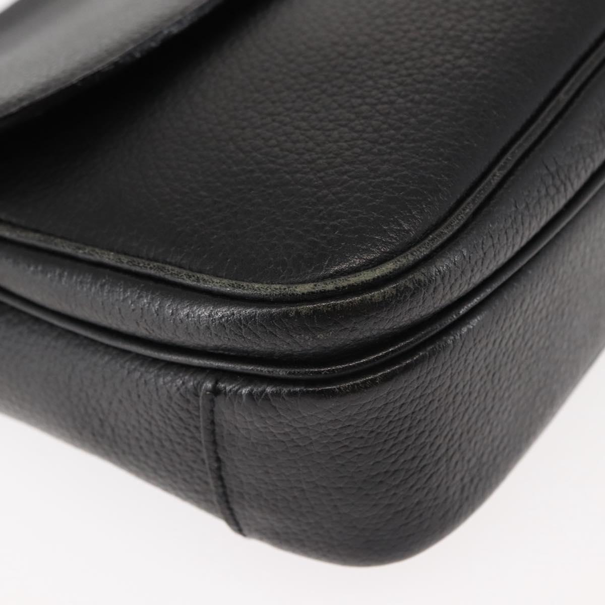 Burberrys Shoulder Bag Leather Brown Gold Auth ep11389