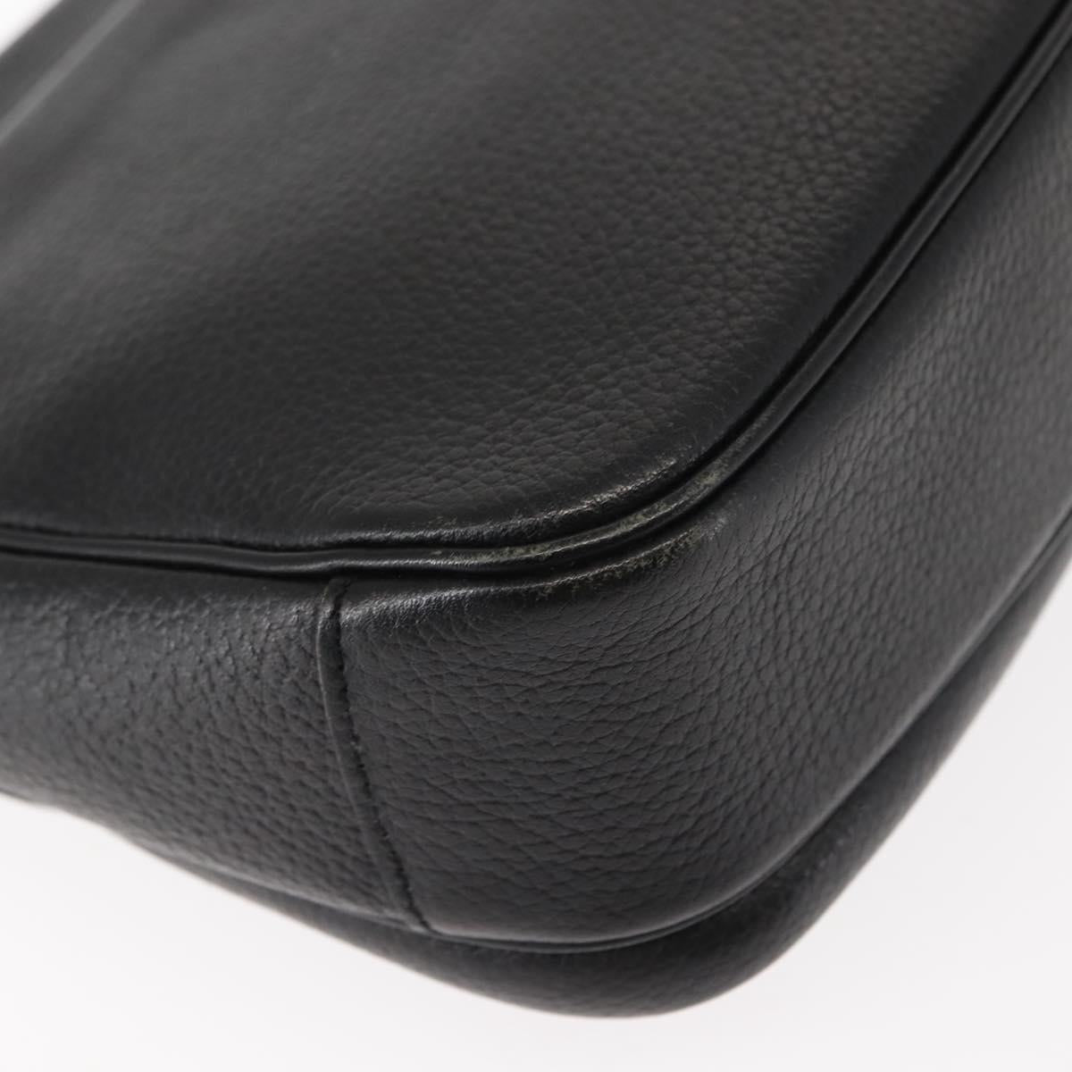 Burberrys Shoulder Bag Leather Brown Gold Auth ep11389