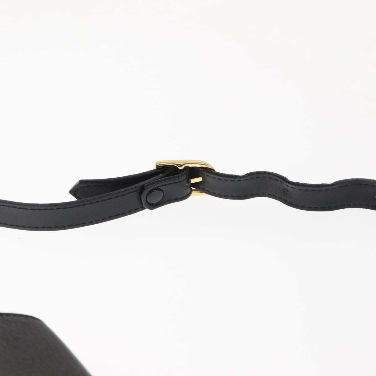 Burberrys Shoulder Bag Leather Brown Gold Auth ep11389