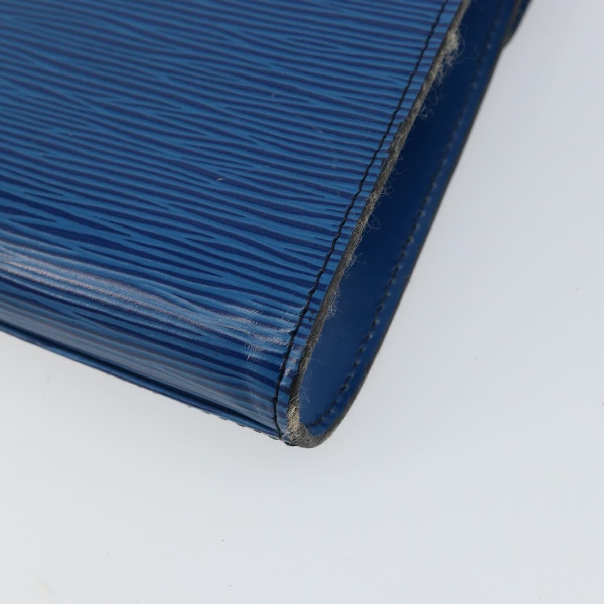 LOUIS VUITTON Epi Art Deco Clutch Bag Blue M52635 LV Auth ep11390