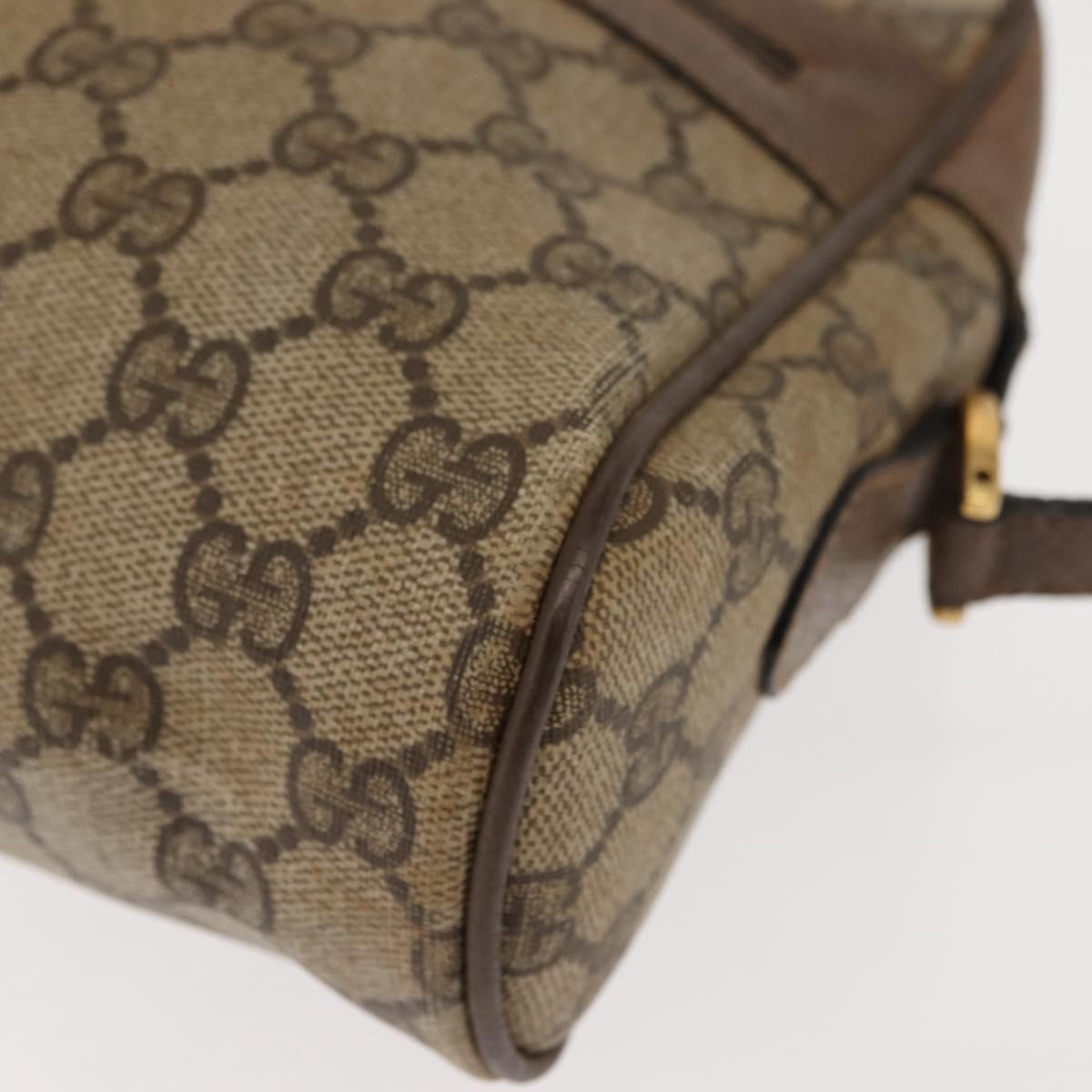 GUCCI GG Supreme Web Sherry Line Shoulder Bag PVC Beige 56 02 005 Auth ep11392