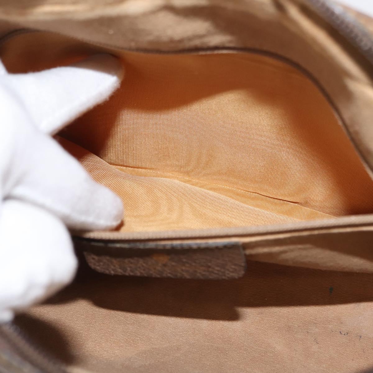 GUCCI GG Supreme Web Sherry Line Shoulder Bag PVC Beige 56 02 005 Auth ep11392