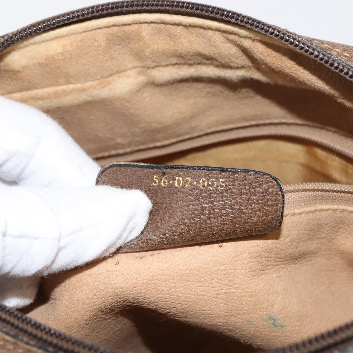 GUCCI GG Supreme Web Sherry Line Shoulder Bag PVC Beige 56 02 005 Auth ep11392