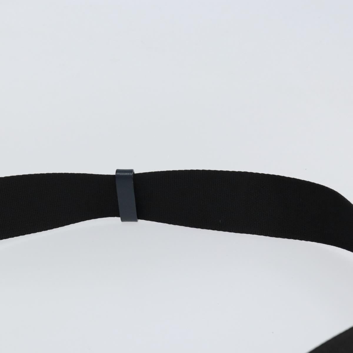 Christian Dior Trotter Canvas Shoulder Bag Navy Silver Auth ep11395