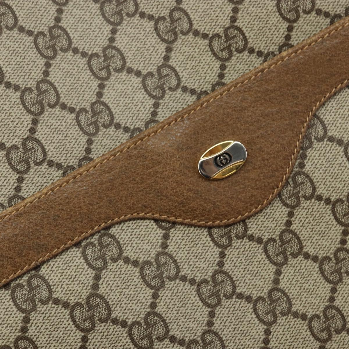 GUCCI GG Supreme Web Sherry Line Tote Bag PVC Beige 56 02 003 Auth ep11398