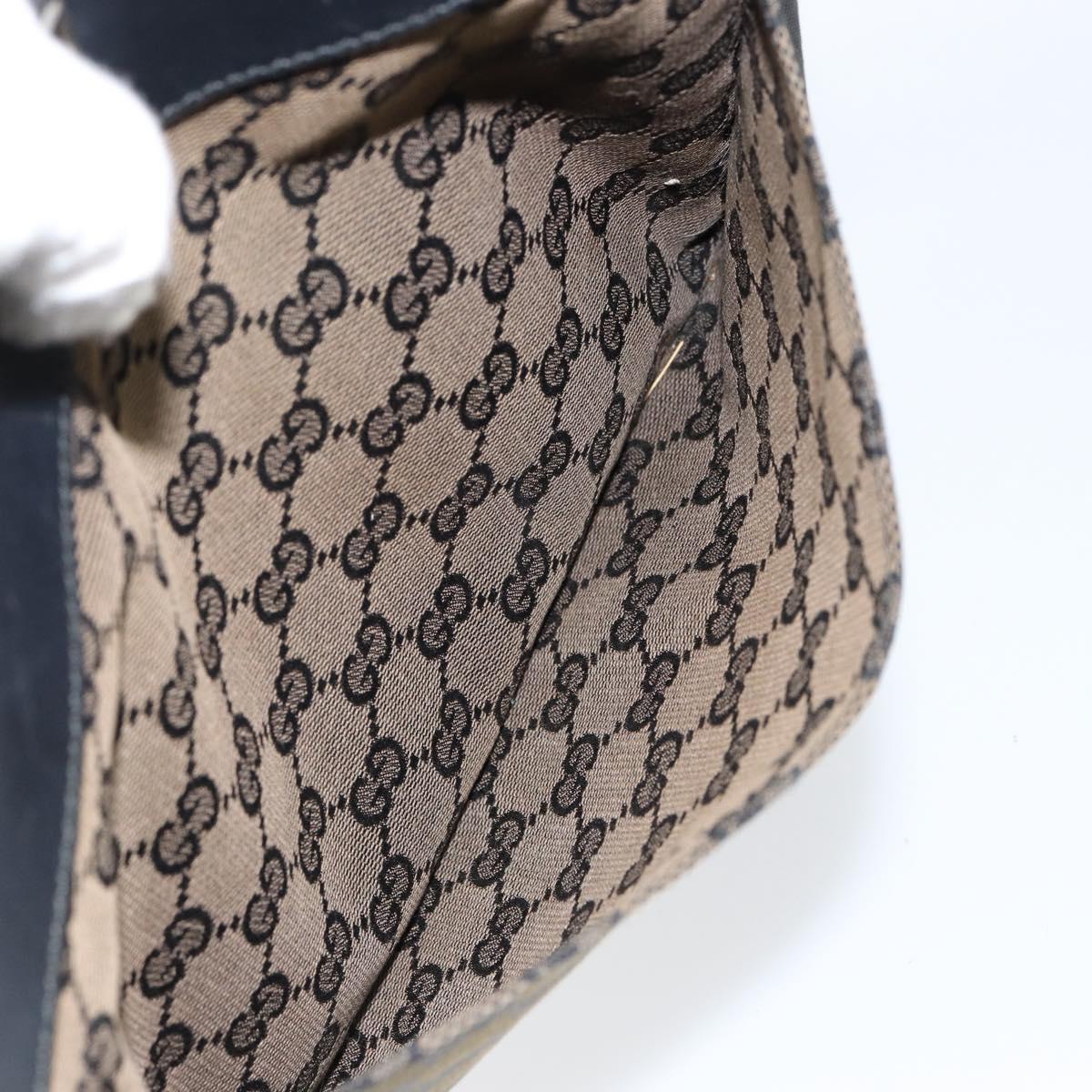 GUCCI GG Canvas Shoulder Bag Brown 019 0348 Auth ep11399