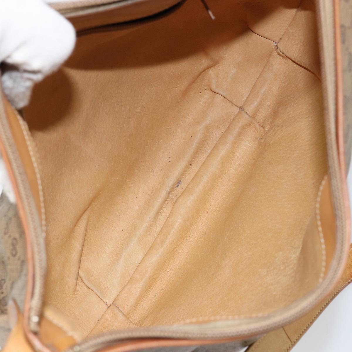 GUCCI Micro GG Supreme Shoulder Bag PVC Beige Gold 001 256 1324 Auth ep11400