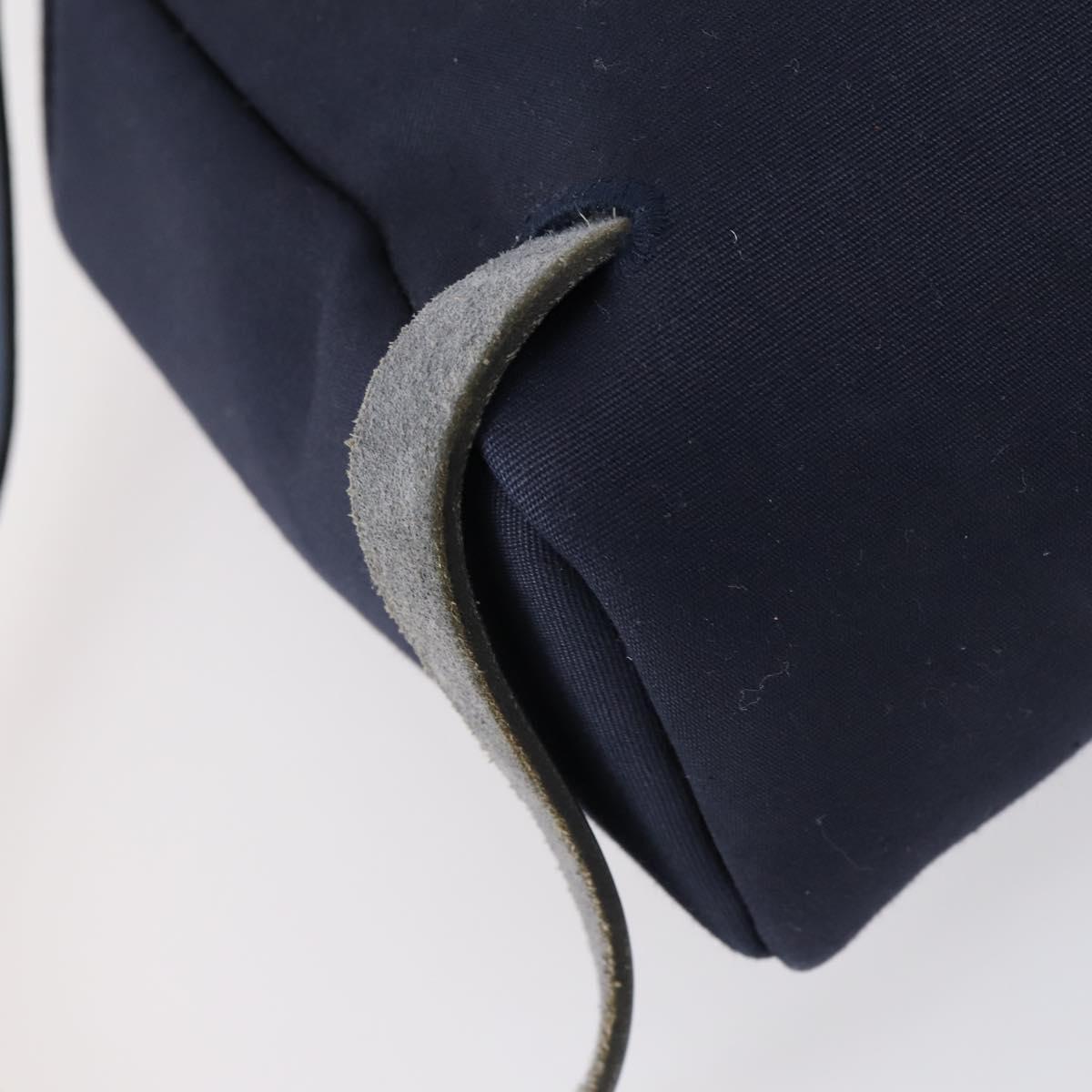 HERMES Herbag Backpack Canvas 2way Navy Auth ep11406