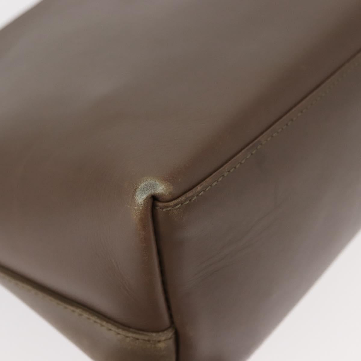 GUCCI Bamboo Hand Bag Leather Brown Gold 001 2058 1883 0 Auth ep11407