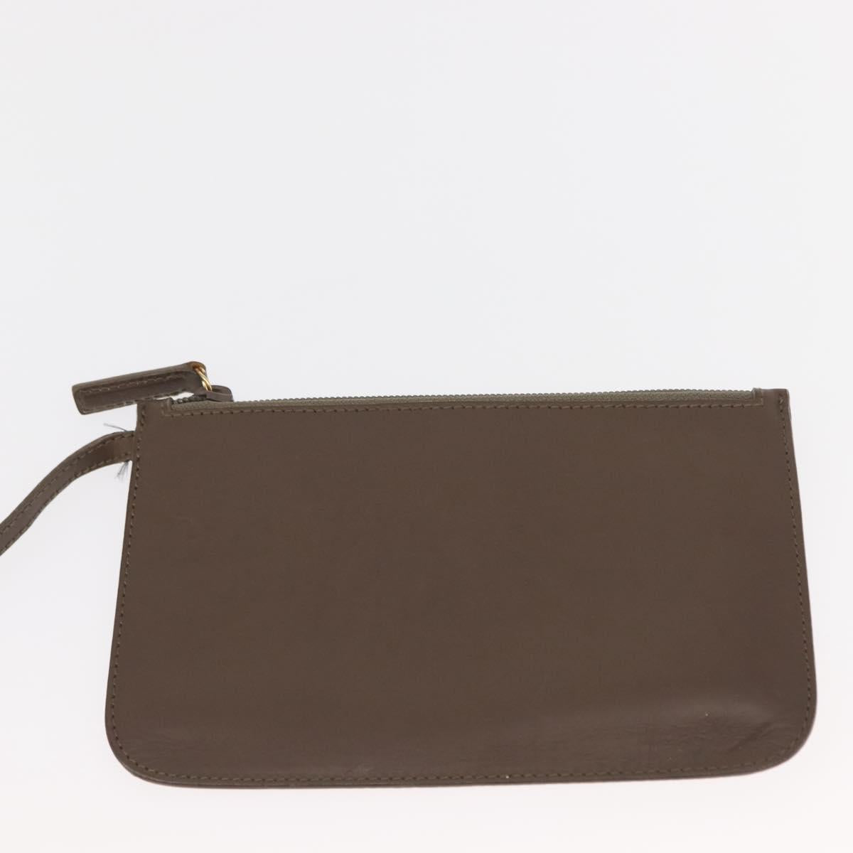 GUCCI Bamboo Hand Bag Leather Brown Gold 001 2058 1883 0 Auth ep11407