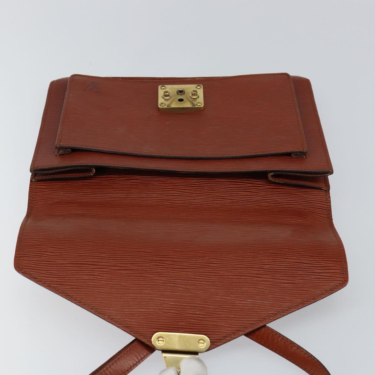 LOUIS VUITTON Epi Monceau 28 Hand Bag Brown M52123 LV Auth ep11411