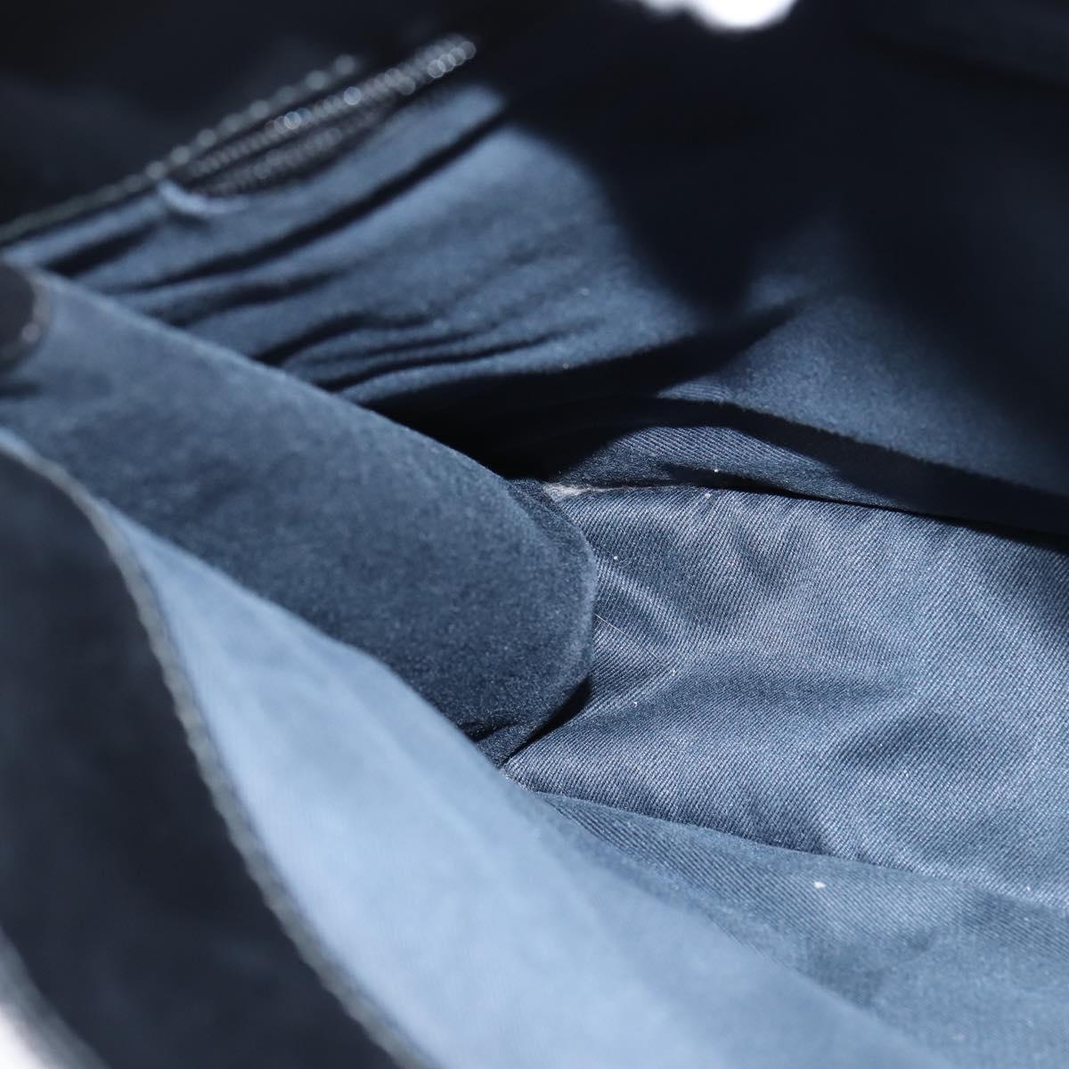 GUCCI GG Canvas Shoulder Bag Black Silver 91762 Auth ep11415