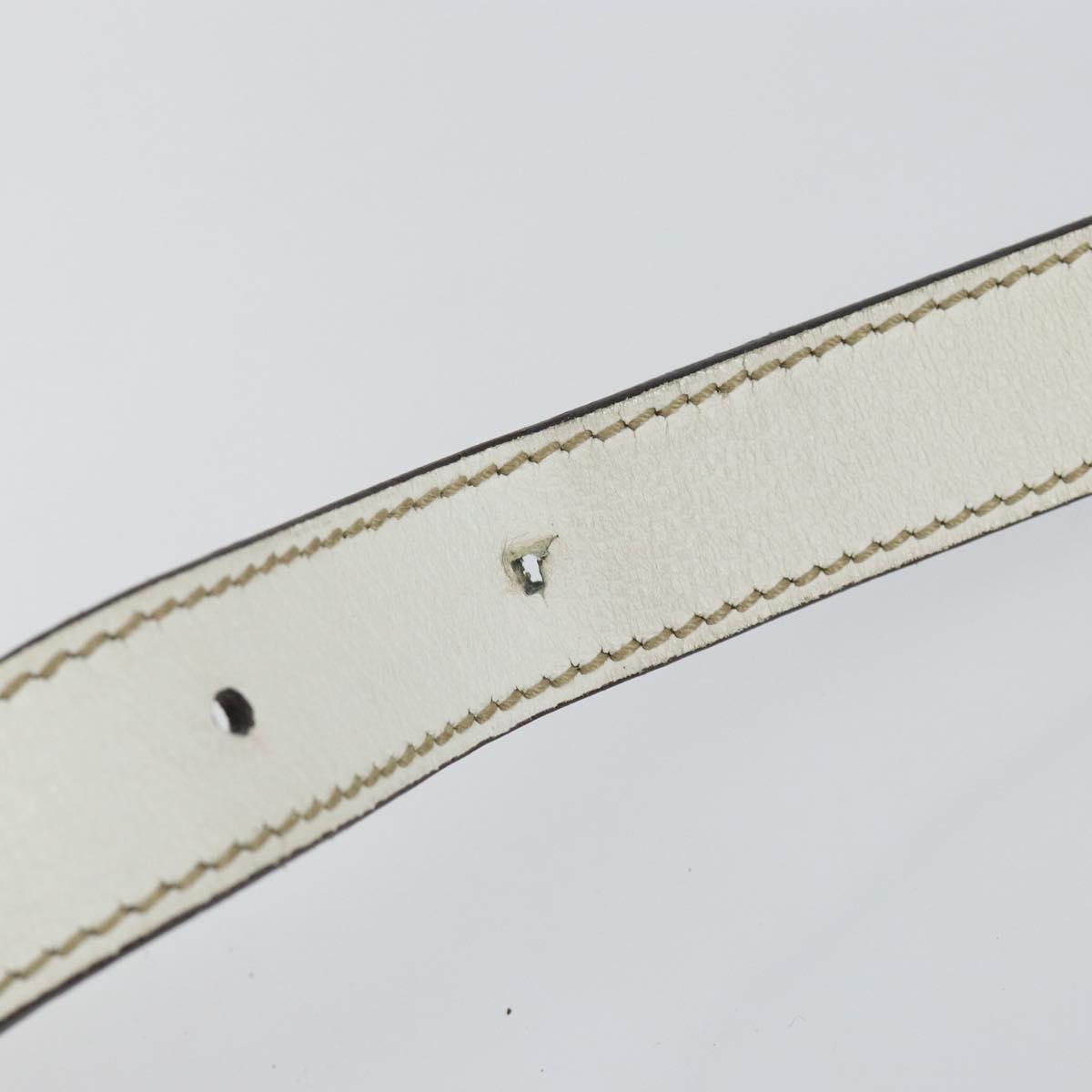 GUCCI GG Canvas Sherry Line Shoulder Bag PVC White Red Navy 153244 Auth ep11420