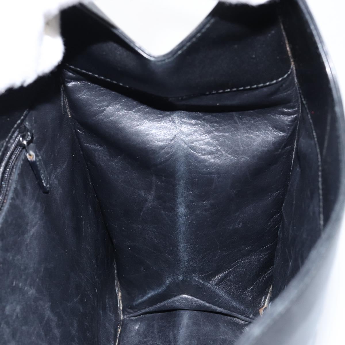 GUCCI Shoulder Bag Leather Black 001 3167 Auth ep11421