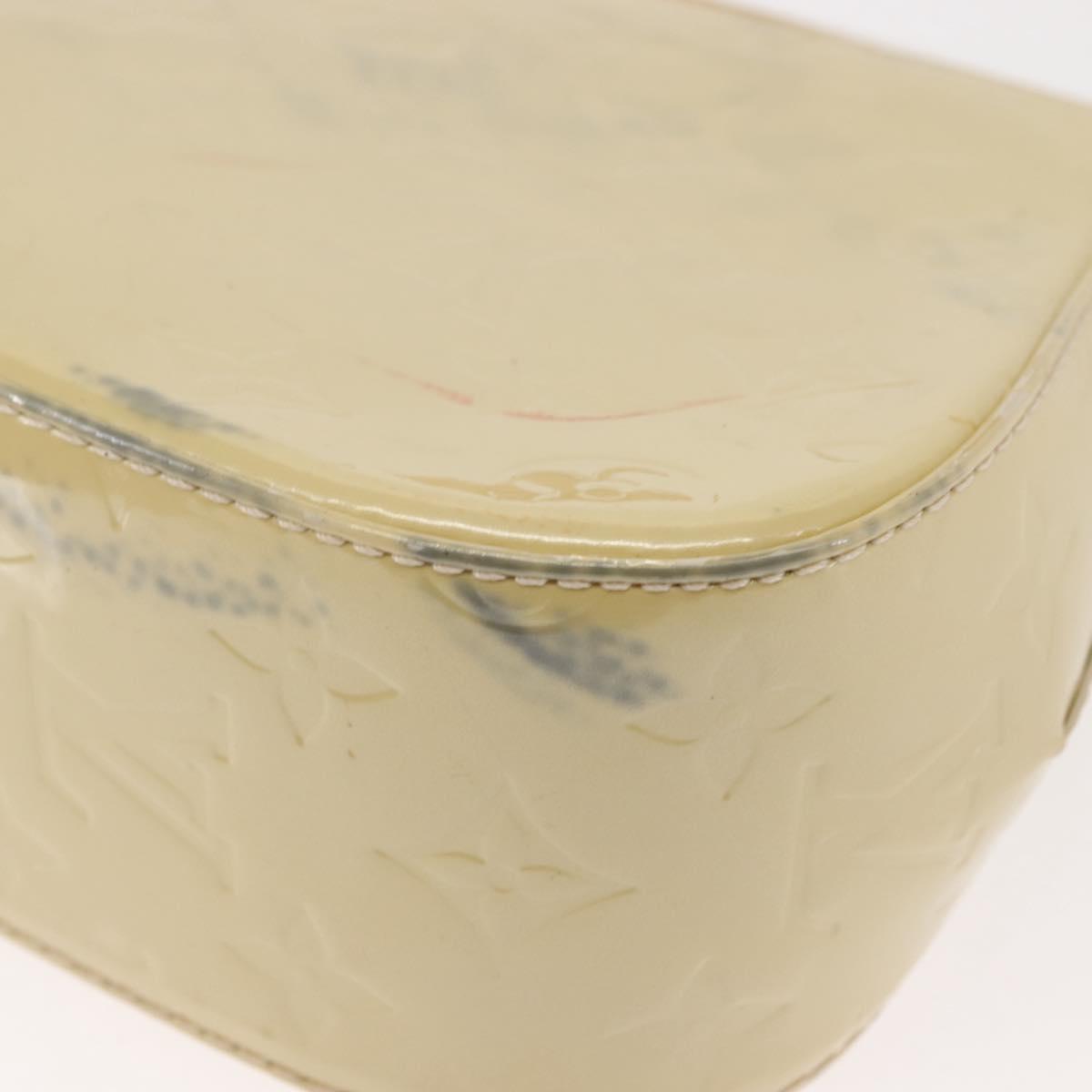 LOUIS VUITTON Monogram Vernis Bell Flower PM Bag Broncorail M91731 Auth ep11434